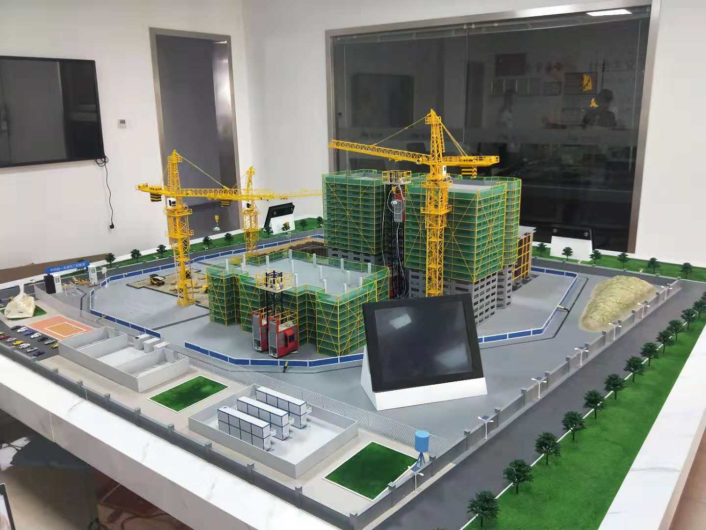霍州市建筑施工场景模型